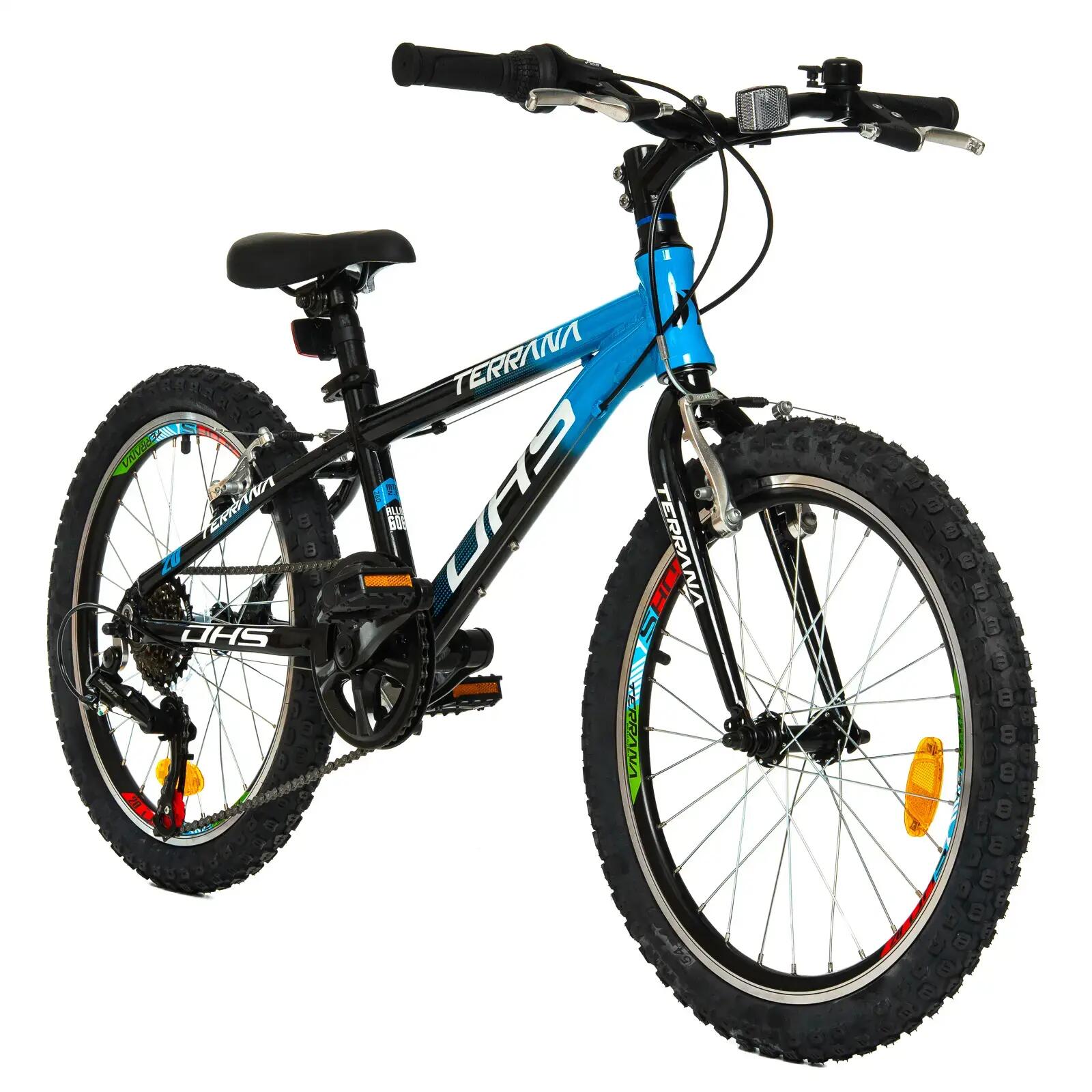 Kinderfahrrad Dhs Terrana 2023 – 20 Zoll, Schwarz/Blau 3/7