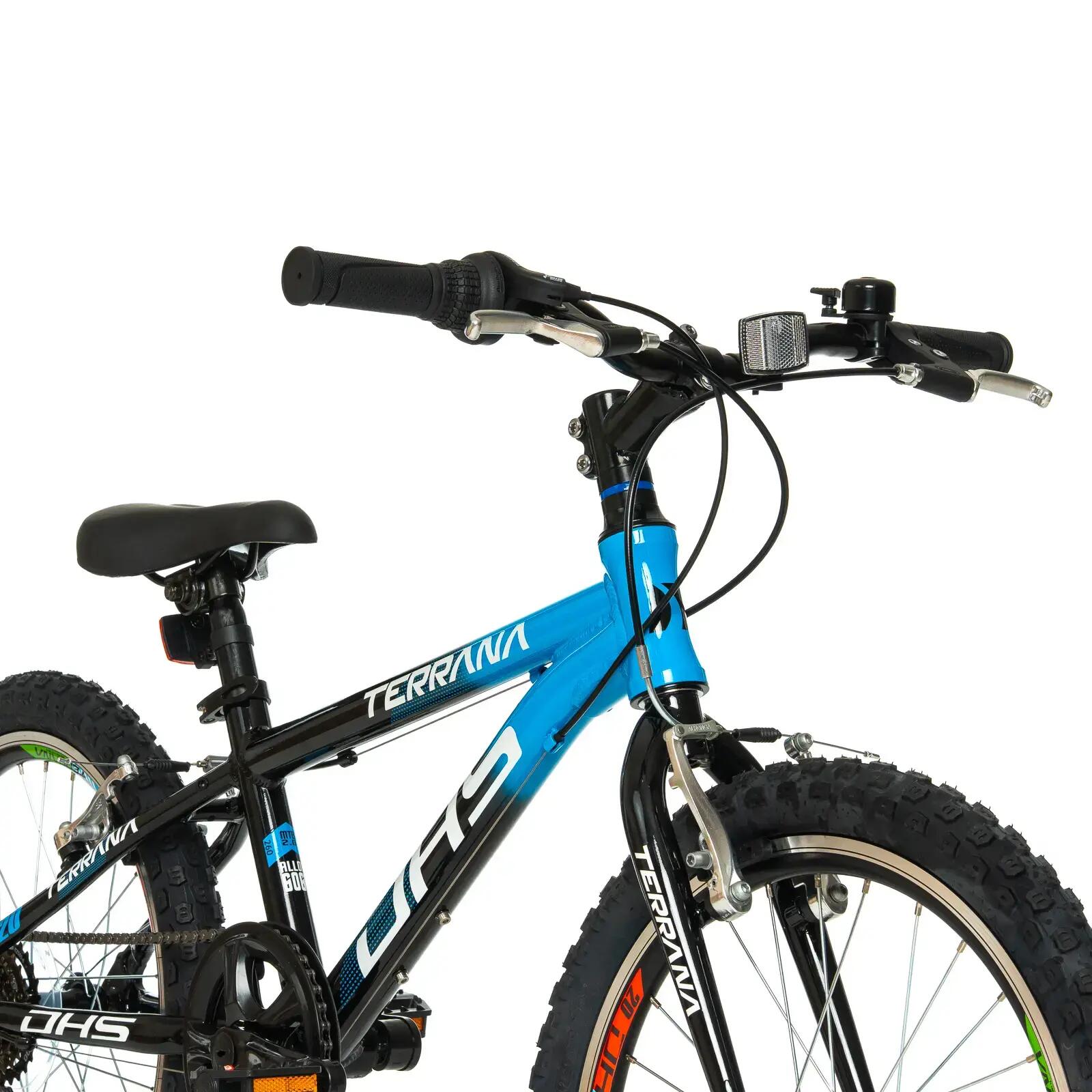Kinderfahrrad Dhs Terrana 2023 – 20 Zoll, Schwarz/Blau 5/7