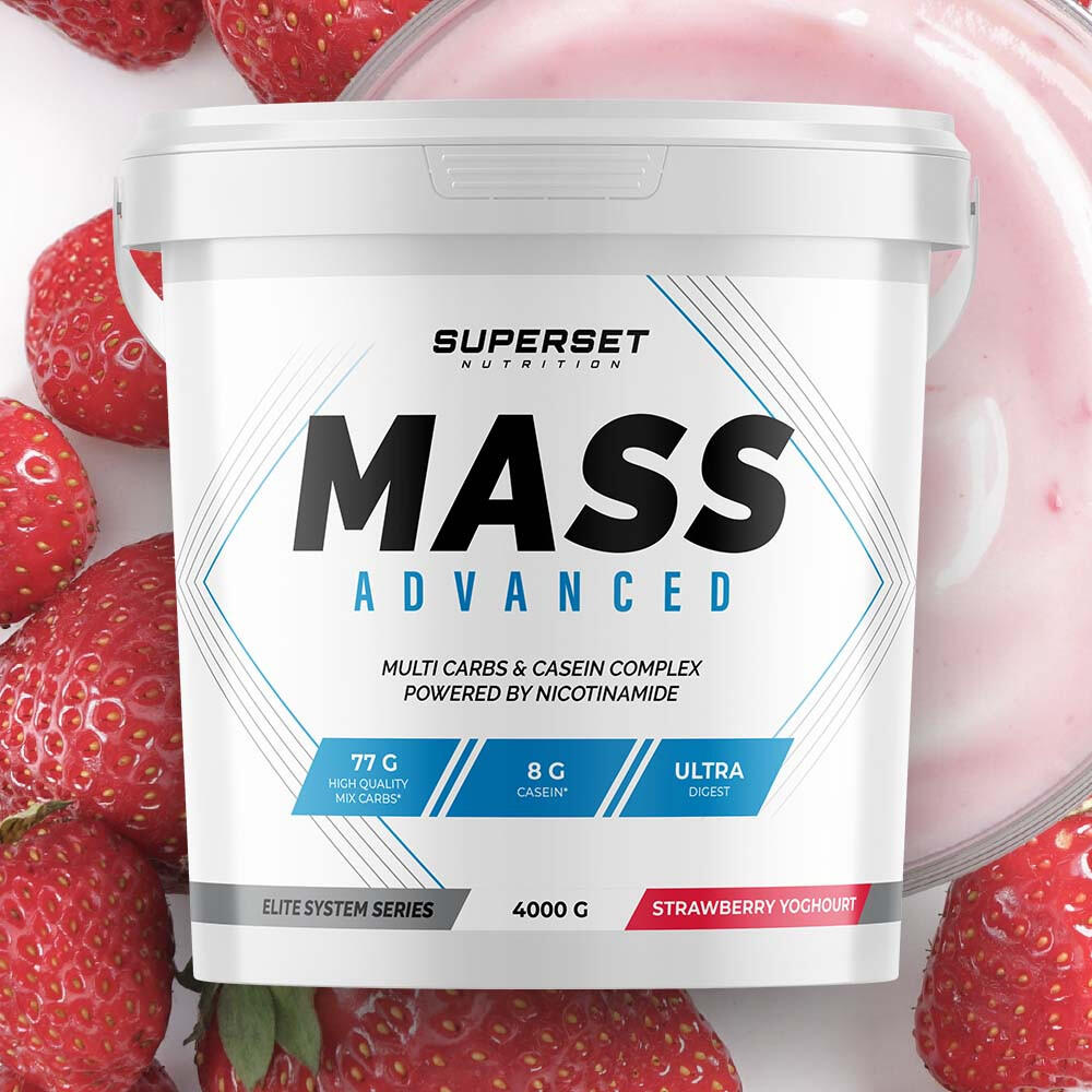 Mass Gainer - Mass Advanced (4kg) - Yogurt Alla Fragola 2/5