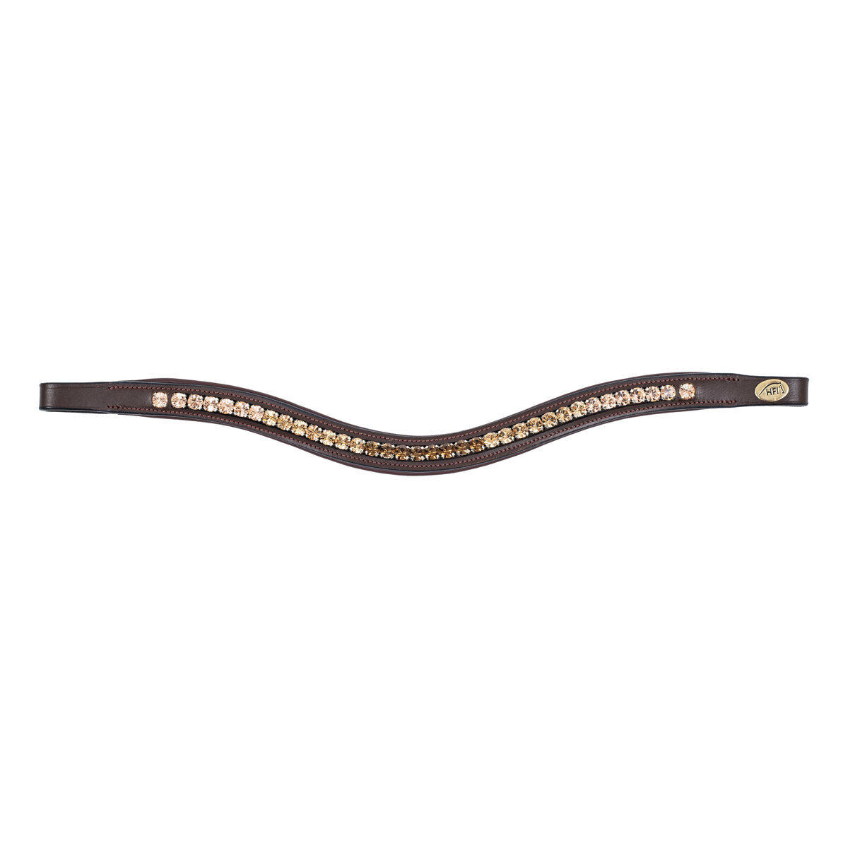 Frontaal voor paard HFI Padded Wave + Strass 2/2