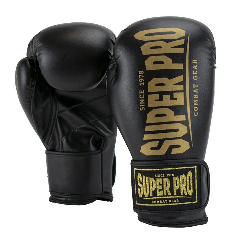 Super Pro Combat Gear Champ SE (kick)bokshandschoenen Zwart/Goud 12oz