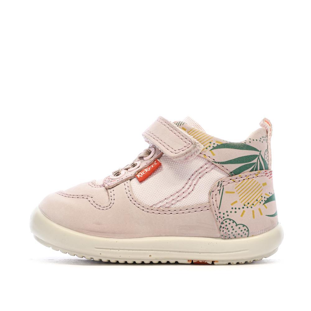 Baskets Hautes Rose Fille Kickers Bottillon 1/7