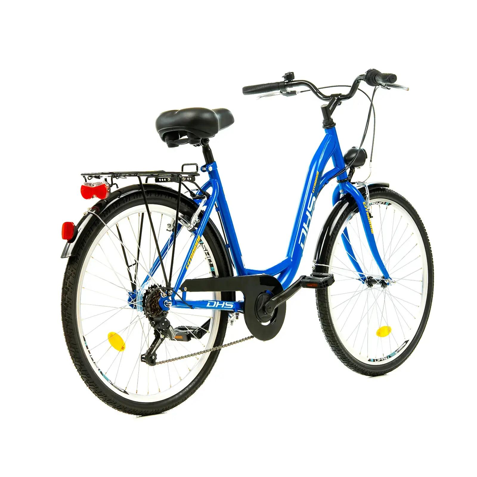 DHS Citadinne 26034 stadsfiets - 26 inch, L, blauw 3/8