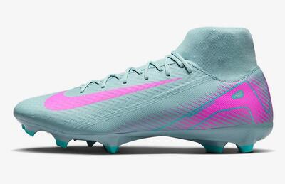 Scarpe calcio uomo nike superfly 10 club fg/mg - grigio