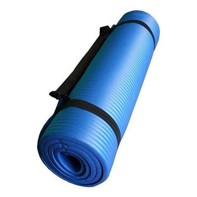 Juten yogamat softee riv001 blauw