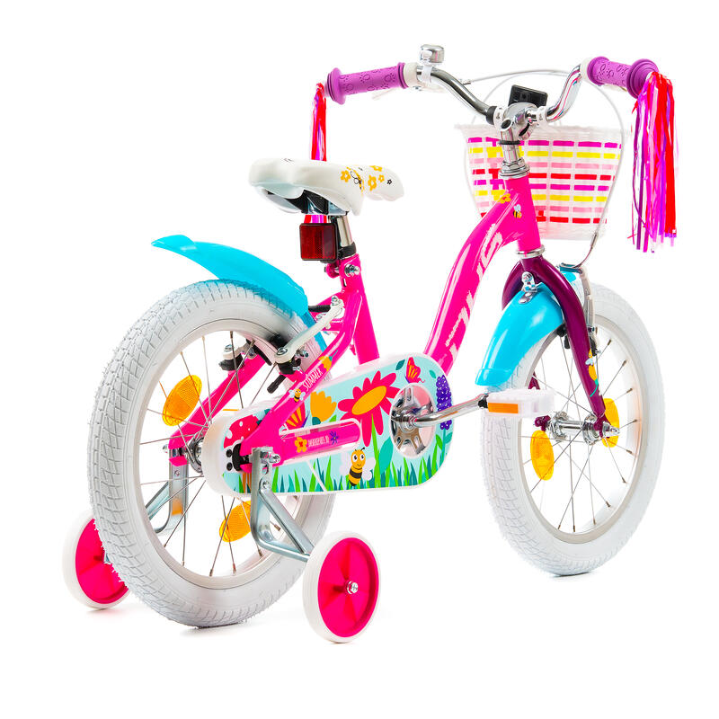 Second hand, DHS Summer Bicicletă copii 16 inch, roz - reambalată