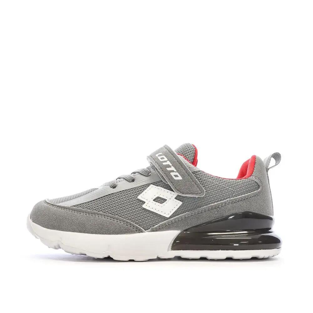 Lotto Novara Boys' Grey and White Trainers