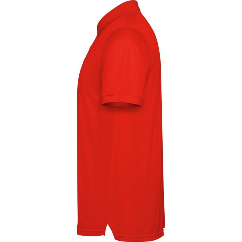 Heren Tormo Poloshirt met Korte Mouwen (Rood) 3/4