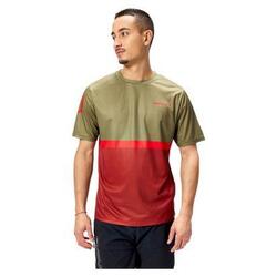 T-shirt Technique Endura SingleTrack Core II Khaki/Bordeaux