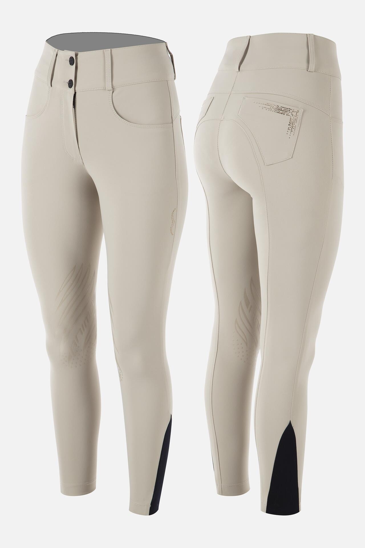 ANIMO ITALIA Animo Nakamura Rijbroek Dames Knie Grip Beige -