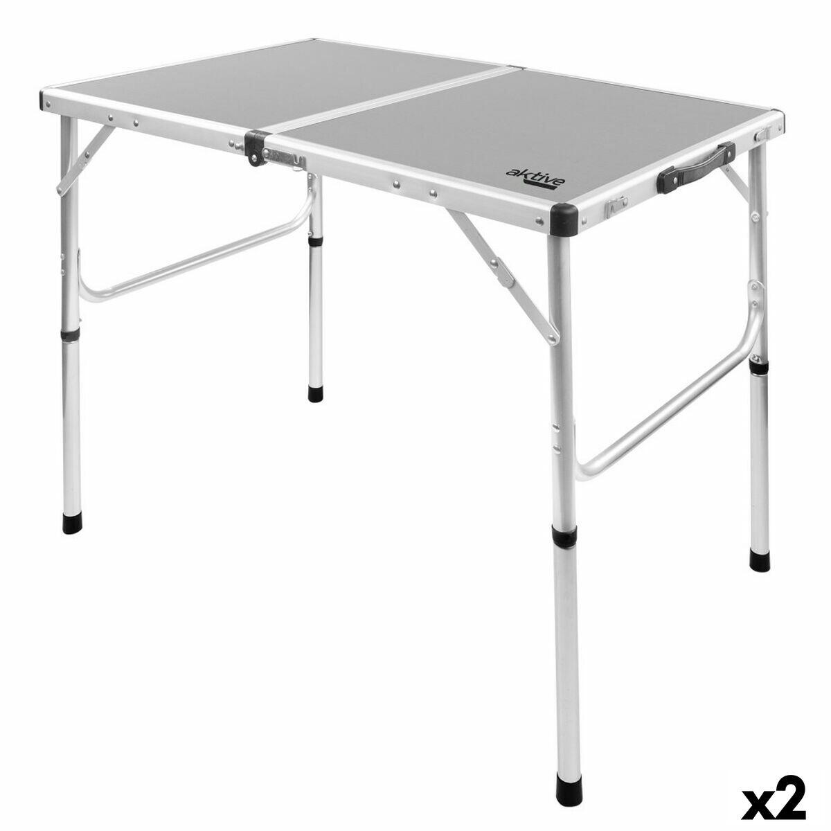 Aktive - Table Piable Aktive Gris - Table De Biwy - Gris - No Size - Decathlon