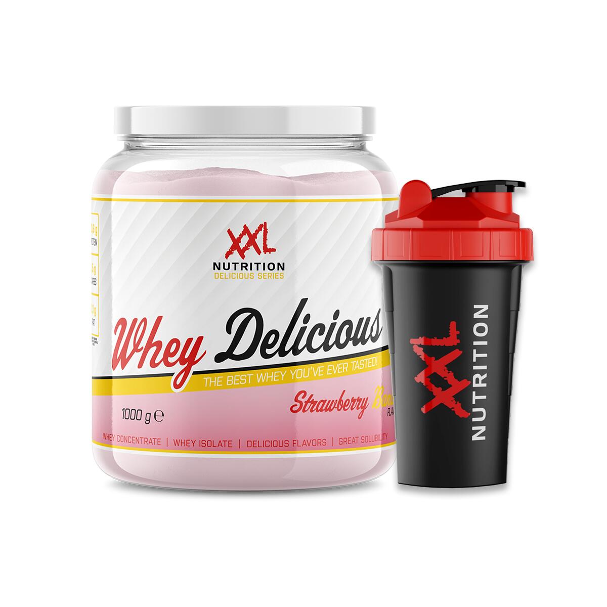 XXL NUTRITION Whey Delicious - Proteïne Poeder - Aardbei Banaan - 1000 gram