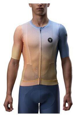 Lebram izoard ultralight korte mouw jersey blauw/fluo