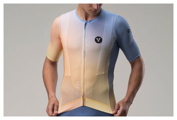 LeBram Izoard Ultralight Kurzarm Trikot Gelb Blau 2/7