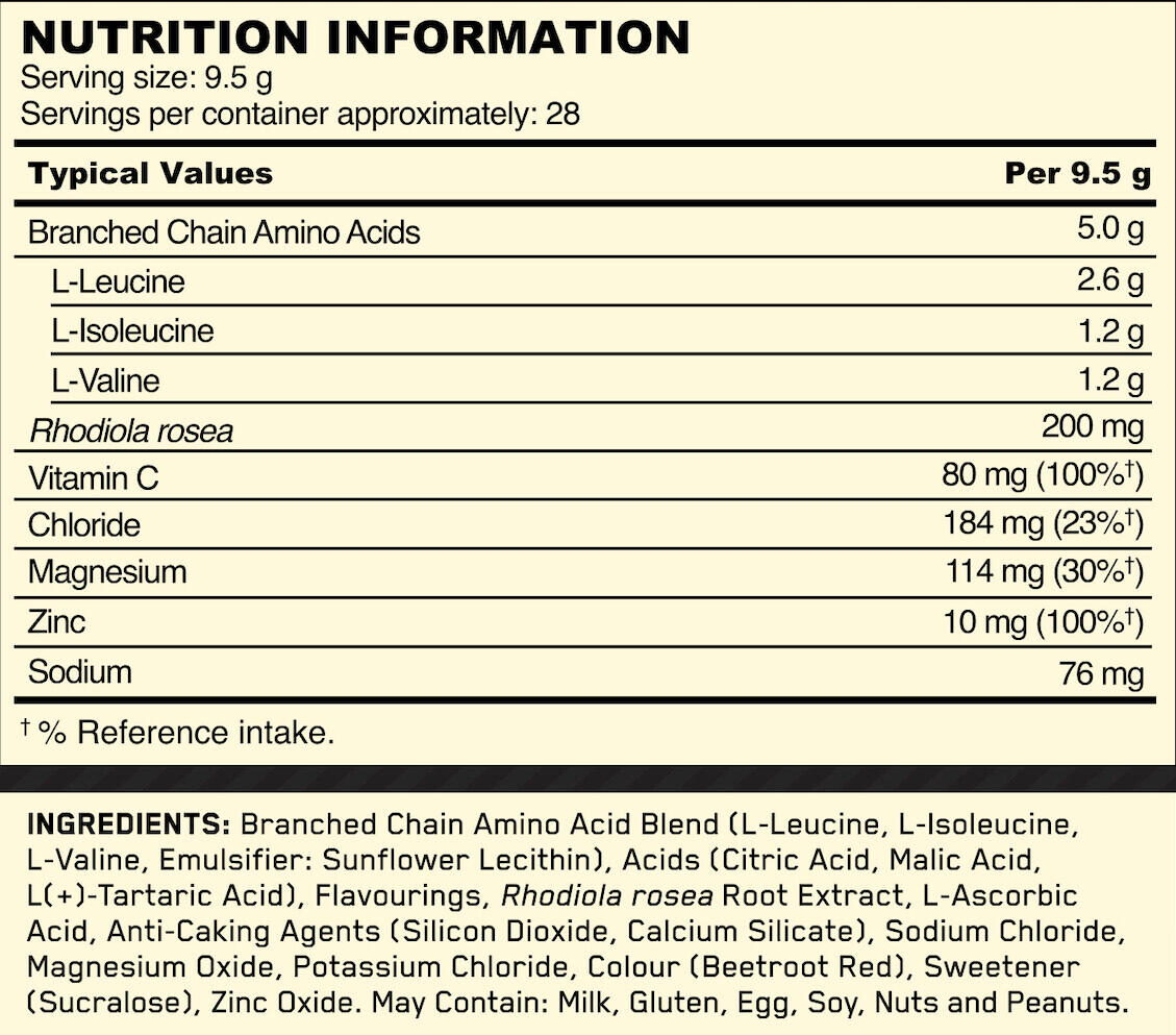Bcaa - Gold Standard Bcaa?train & Sustain (266 G) - Himbeere Apfel 3/6