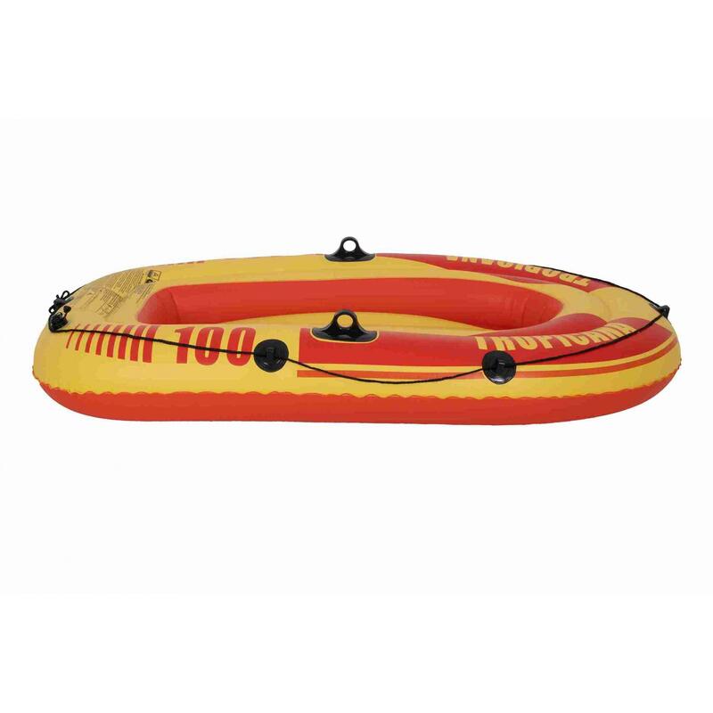 Barca Tropicana JILONG 100-25, 185 cm x 98 cm x 28 cm, rosu/galben