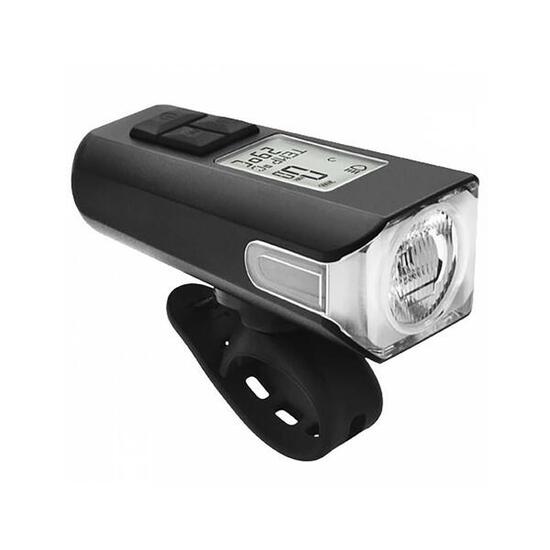 Lampe frontale pour guidon avec compteur de vélo rechargable TKX