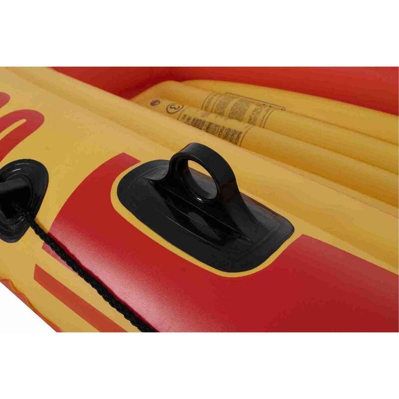 Barca Tropicana JILONG 100-25, 185 cm x 98 cm x 28 cm, rosu/galben