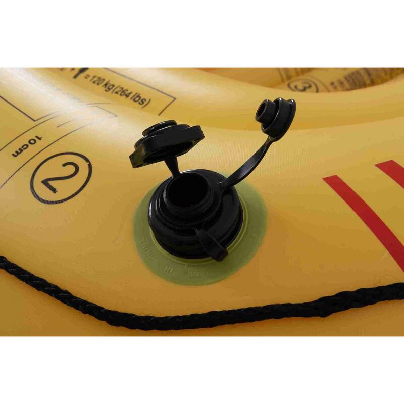 Barca Tropicana JILONG 100-25, 185 cm x 98 cm x 28 cm, rosu/galben