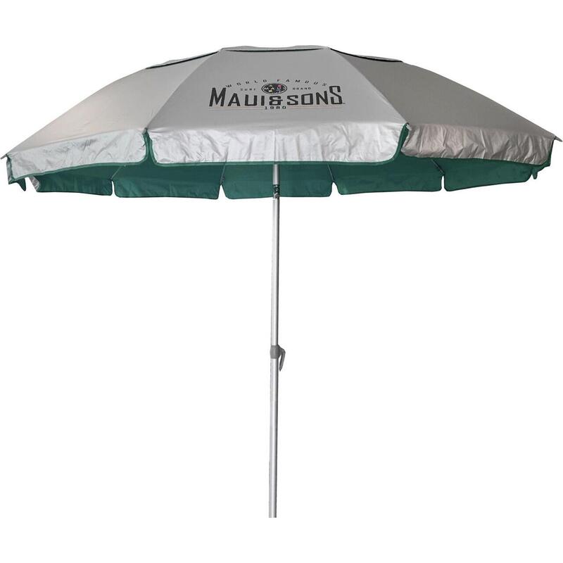 Umbrela plaja Maui&Sons XL 220 cm, protectie UPF50+, rabatabila, husa inclusa