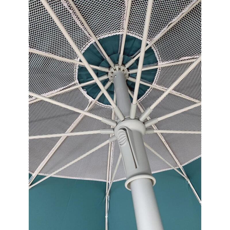Umbrela plaja Maui&Sons XL 220 cm, protectie UPF50+, rabatabila, husa inclusa