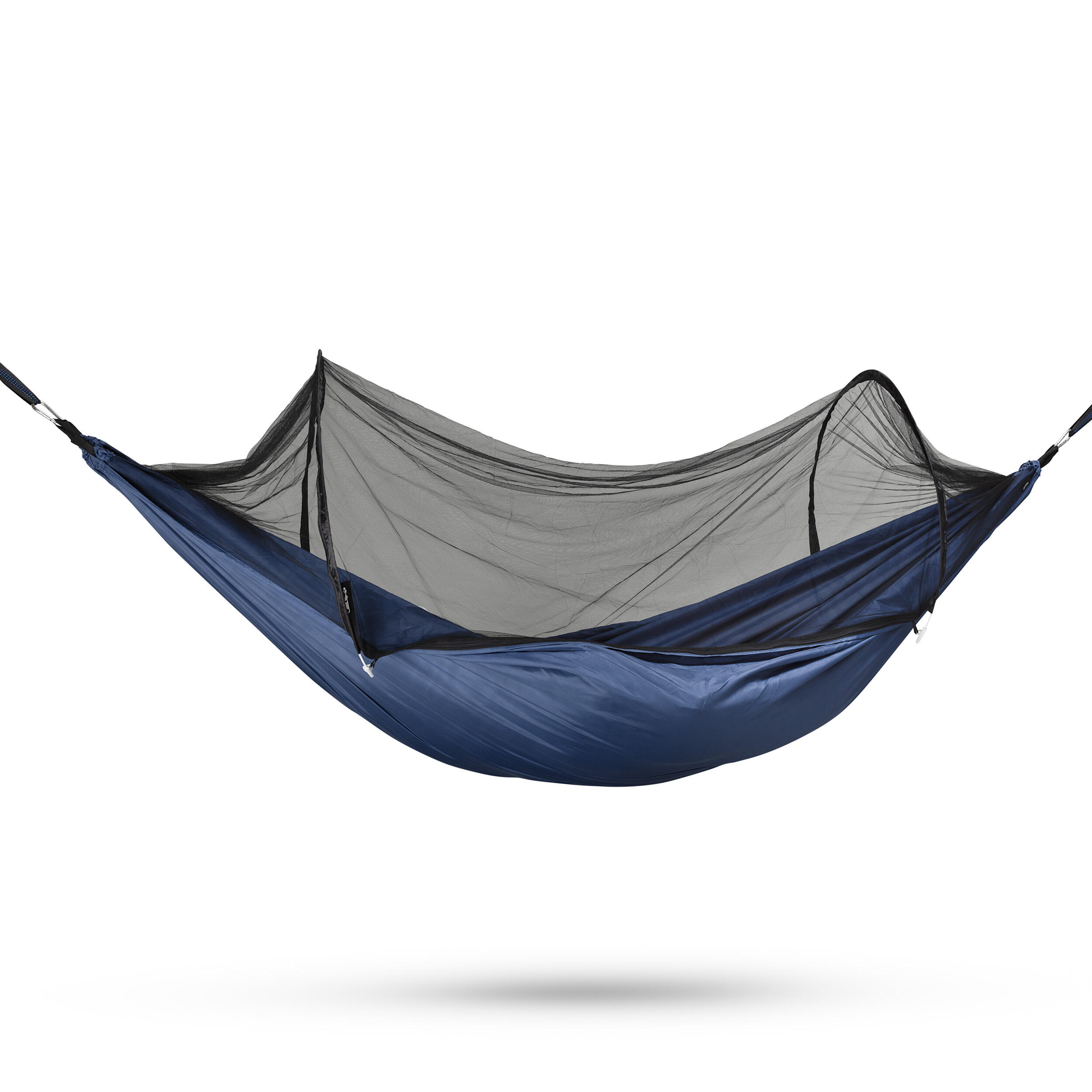 TRAVELNET Travelnet Hangmat met Pop-out klamboetent L240 x B140 - Blauw- 1 persoons