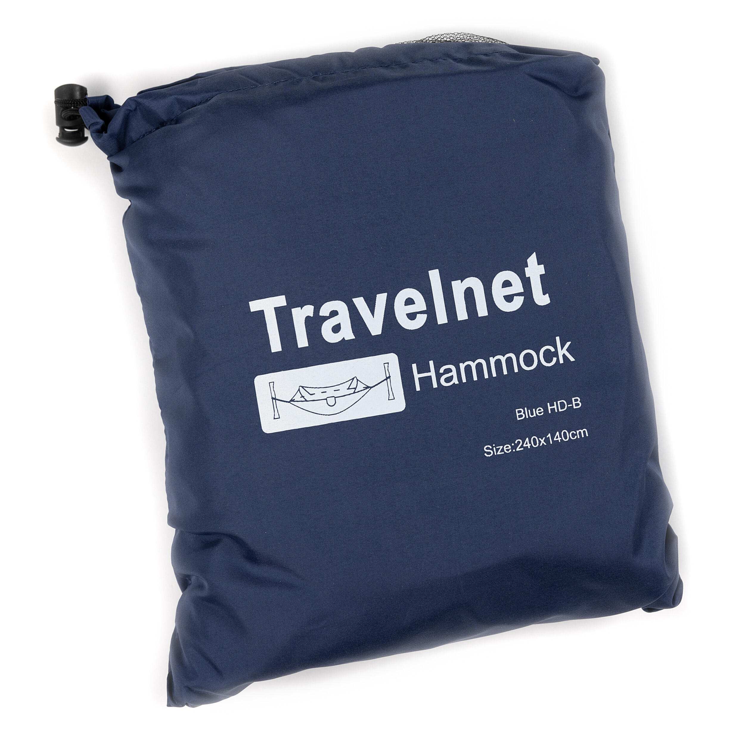 Travelnet Hangmat met Pop-out klamboetent L240 x B140 - Blauw- 1 persoons 7/7
