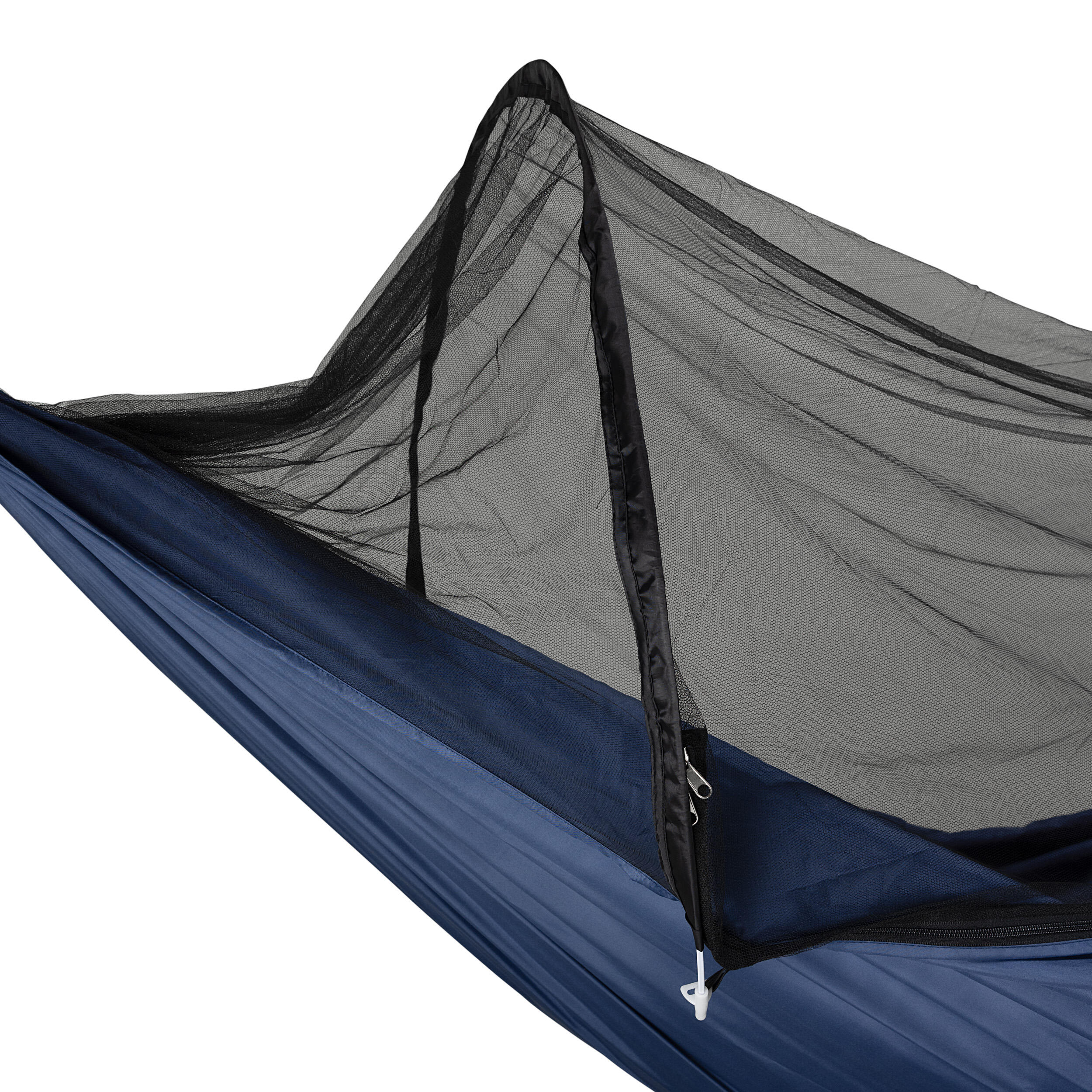 Travelnet Hangmat met Pop-out klamboetent L240 x B140 - Blauw- 1 persoons 2/7
