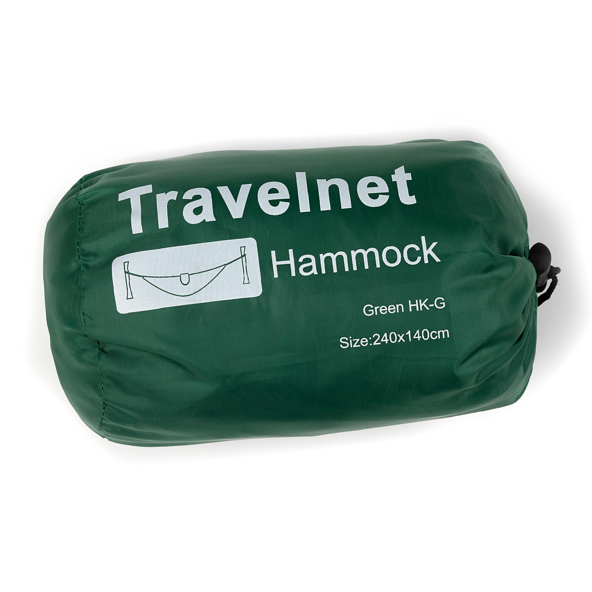 Travelnet Hangmat L240 x B140 - Groen- 1 persoons 5/6