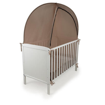 Deconet Pop-Out-Moskitonetz für Kinderbett, 130 x 70 cm, braun