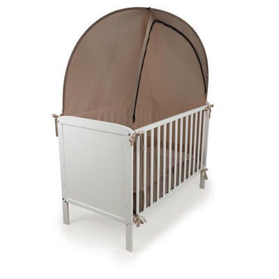 Deconet Pop-Out-Moskitonetz für Kinderbett. 130 x 70 cm. braun
