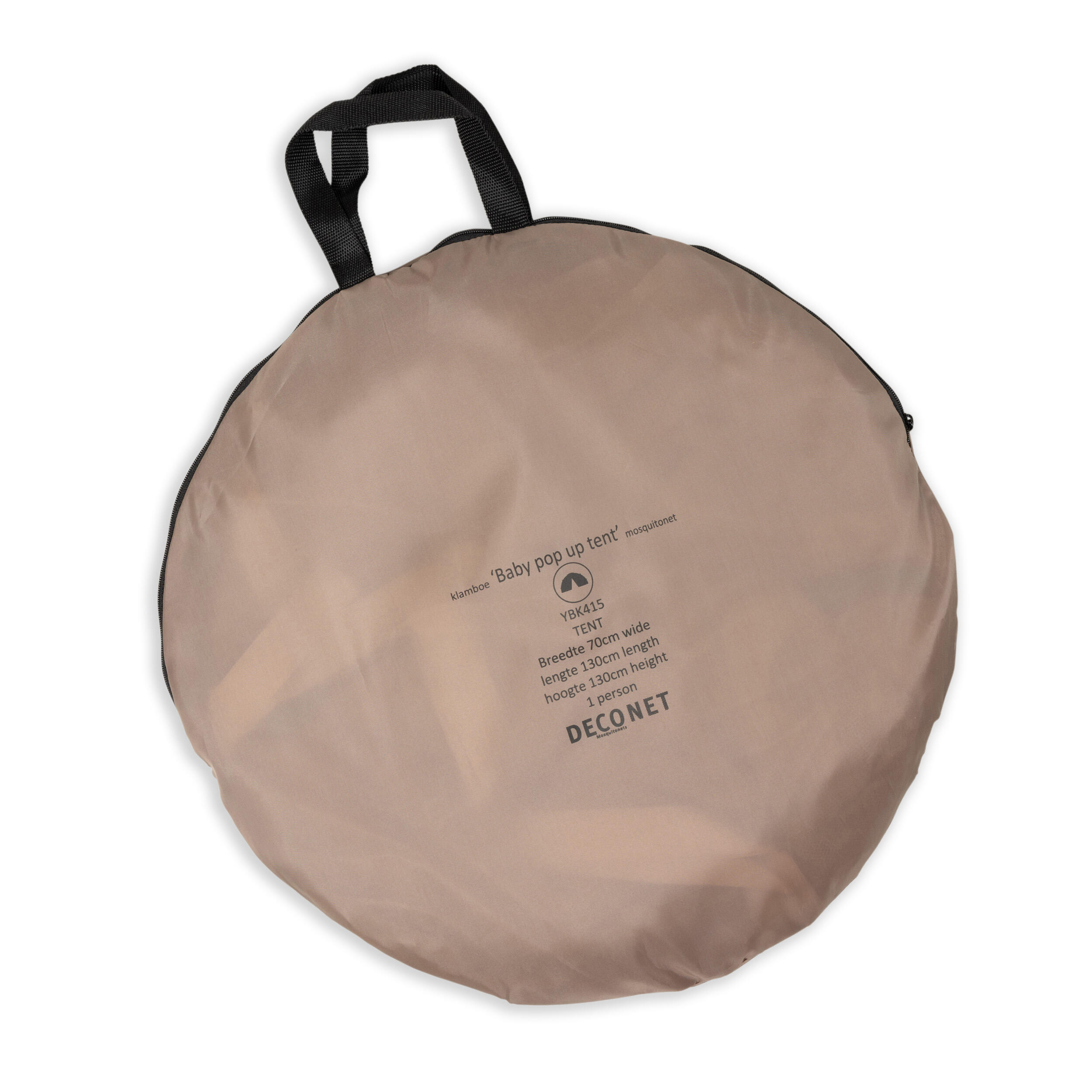 Deconet Pop out klamboetent voor ledikant, 130x70cm, bruin 7/7