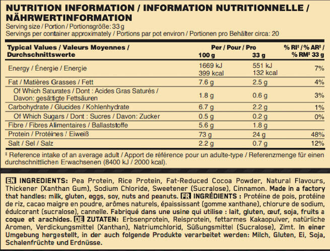 Protéine vegan - Gold Standard 100% Plant - Double Chocolat 684g 3/6