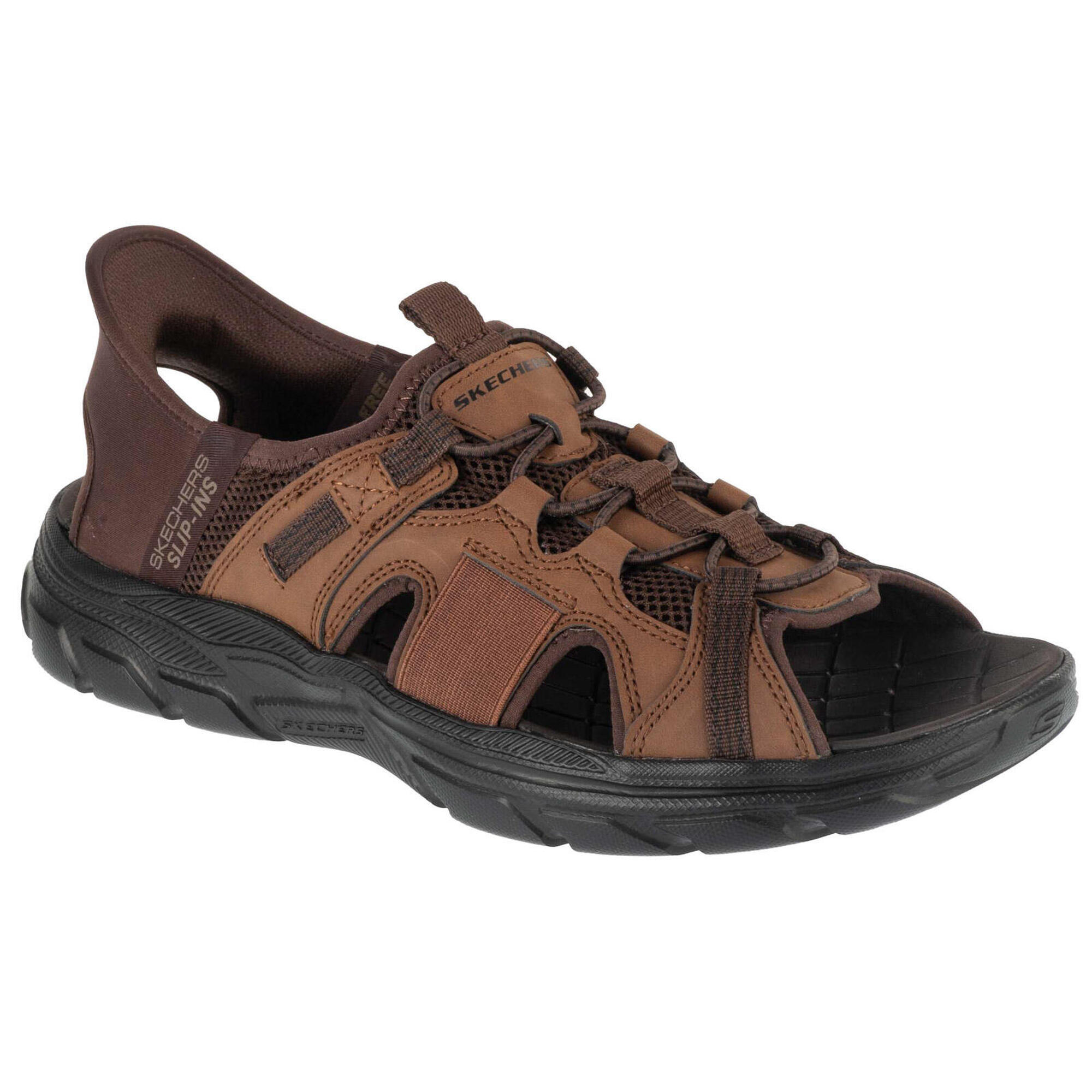 Skechers - Sandales Skechers Modèle Slip-ins Revolted Ss Couleur Marron - Sandales - Marron - 44 - Decathlon