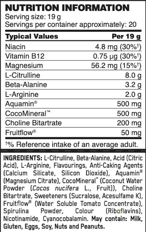 Pre-workout - Platinum Pomp Pre-workout (380g) - Citroen 3/4