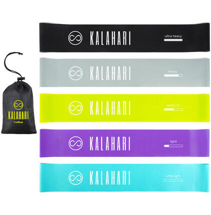 Fitnessbänder Set – 5 Widerstandsbänder mit unterschiedlichen Widerstandsstufen