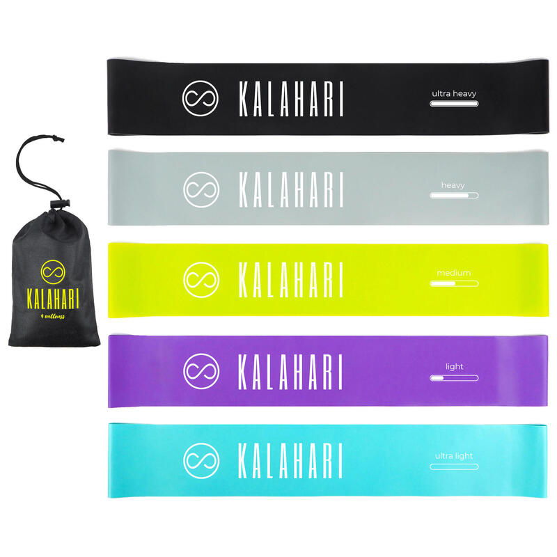 Lot De 2 élastiques De Sport – Fitness, Yoga, Musculation – Multicolore
