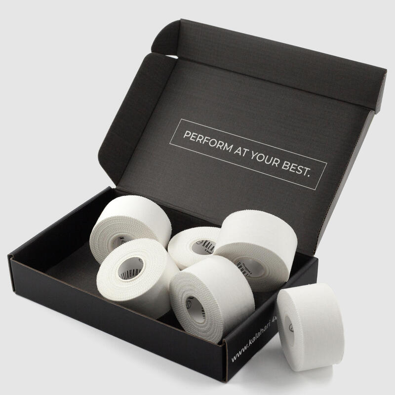 6 rouleaux Bande Sportive extra longue - 3,8 cm x 13,7 m, bandages et strapping