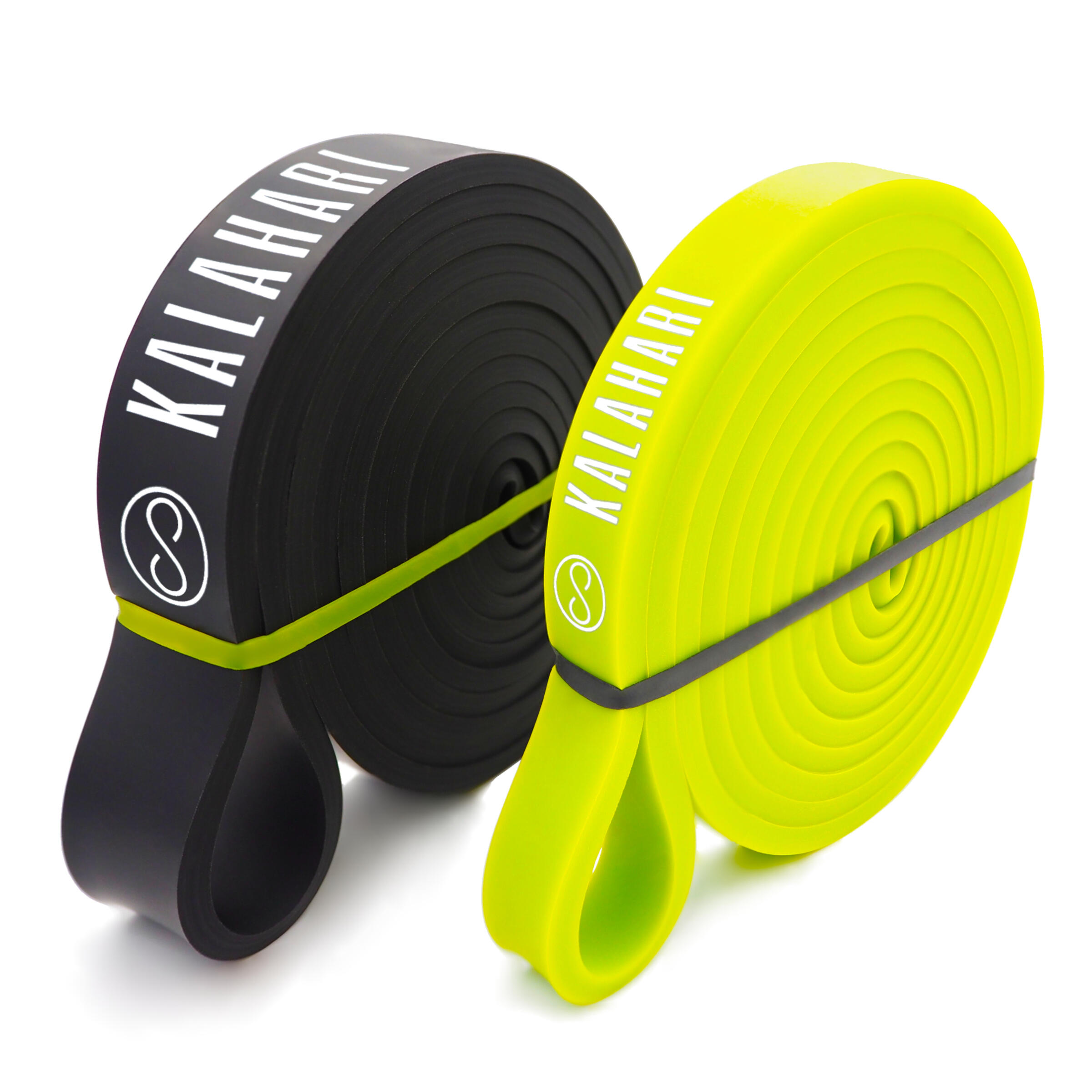 KALAHARI 4 WELLNESS Bande Elastiche Set da 5 a 30 kg, Elastici fitness per allenamento, Trazioni