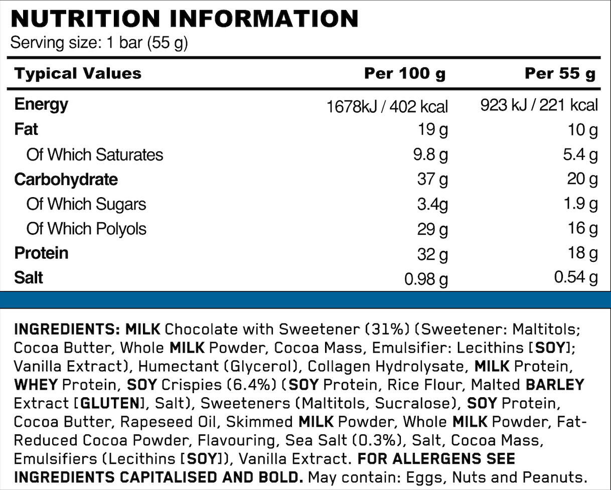 Optimum Nutrition Crunchy Protein Bar (12x55g) Chocolate Sea Salt Crunch 3/4