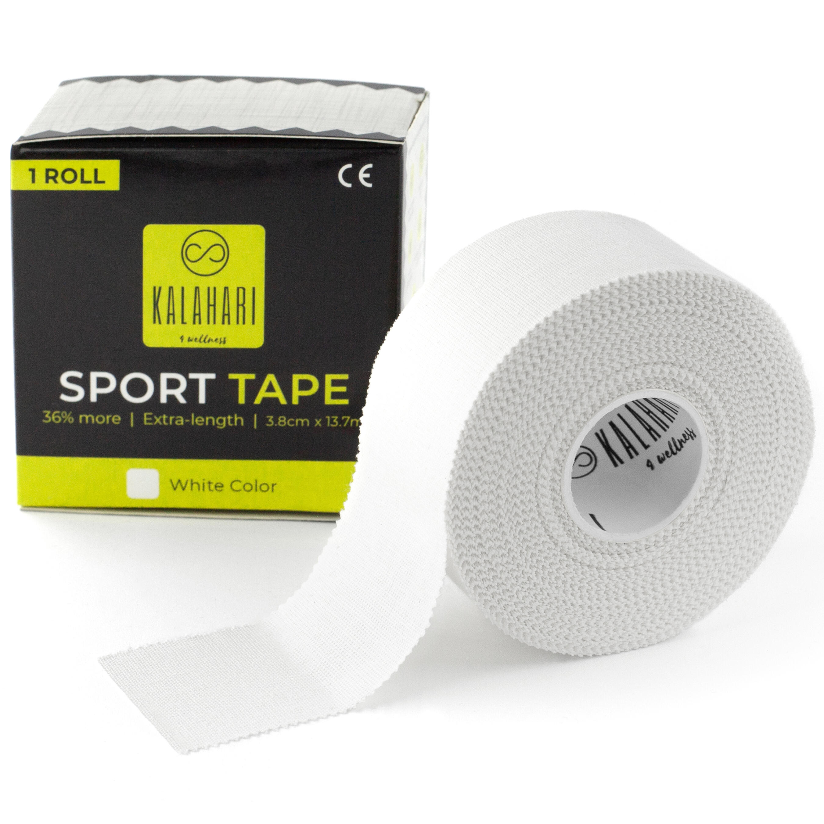 Kalahari 4 Wellness - Bande Sportive Extra Longue - 3,8 Cm X 13,7 M, Pour Bandages Et Strapping, Blanc - Strap - Decathlon