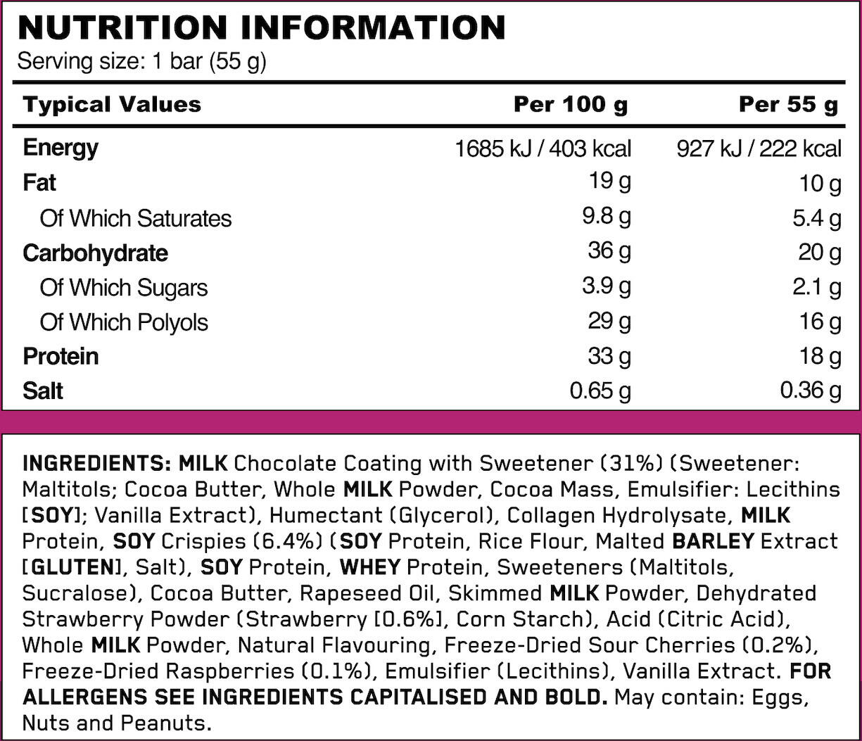 Barres protéinées - Protein Bar - Chocolat Croustillant et Baies 3/4