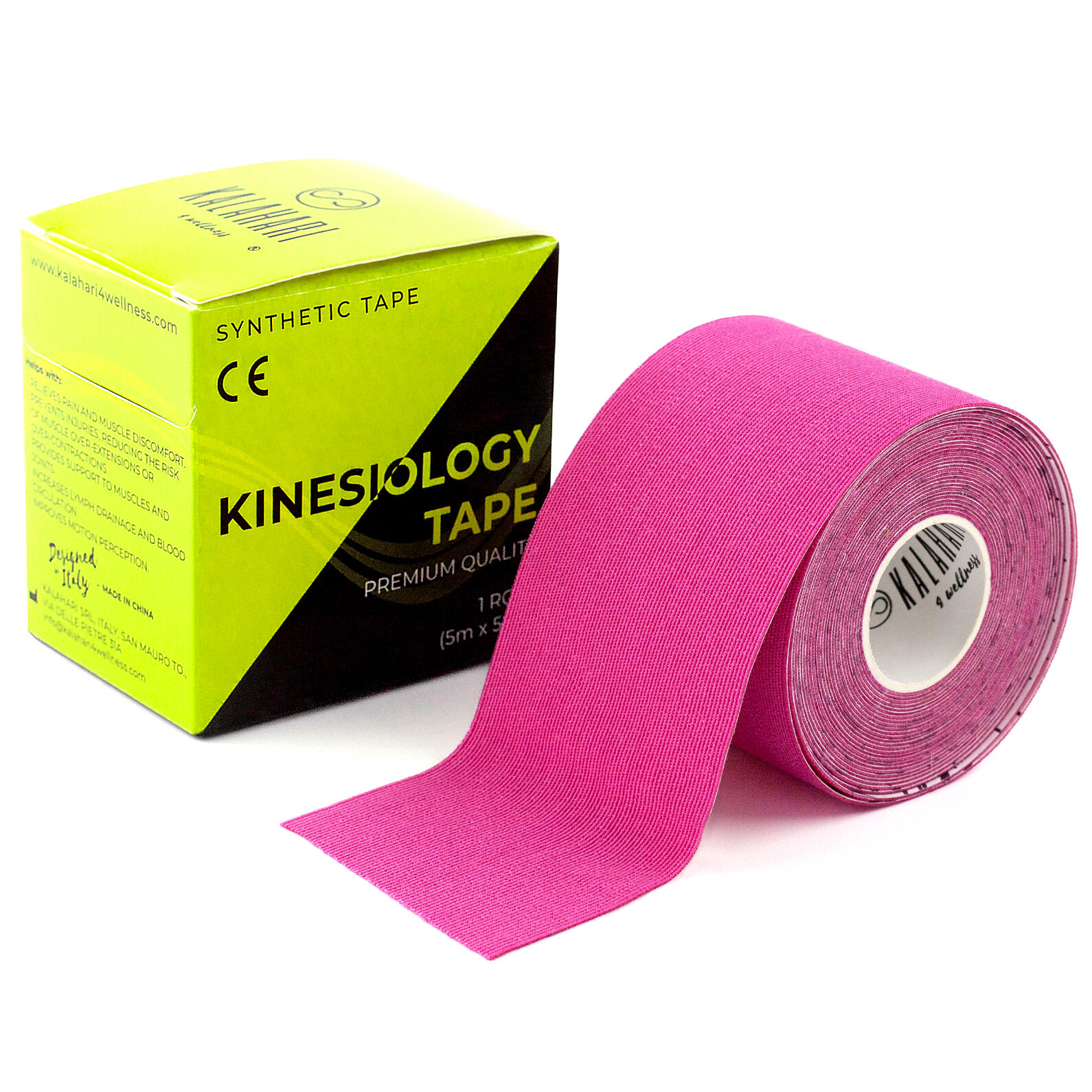 Kalahari 4 Wellness - Bande De Kinésiologie Professionnelle Plus E-book, Kinesio Tape 5cm X 5m Rosa - Bande De Kinésiologie - Rose - 5 M - Decathlon