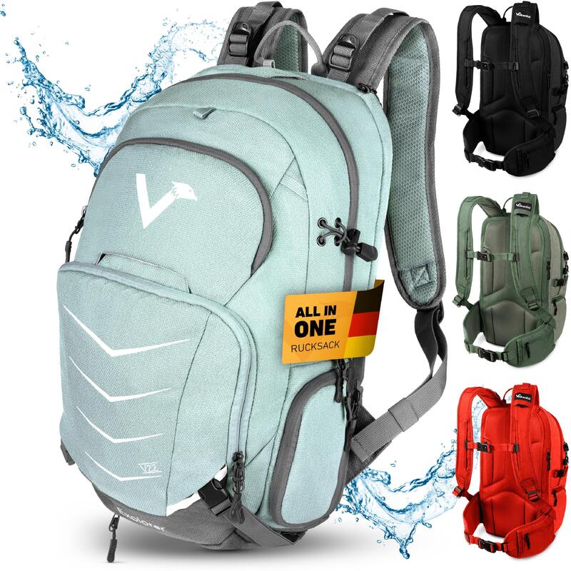 Mochila trekking natureza viagem impermeável 22 L - Explorer