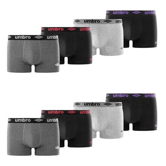 Lot de 8 Boxers coton homme Uni