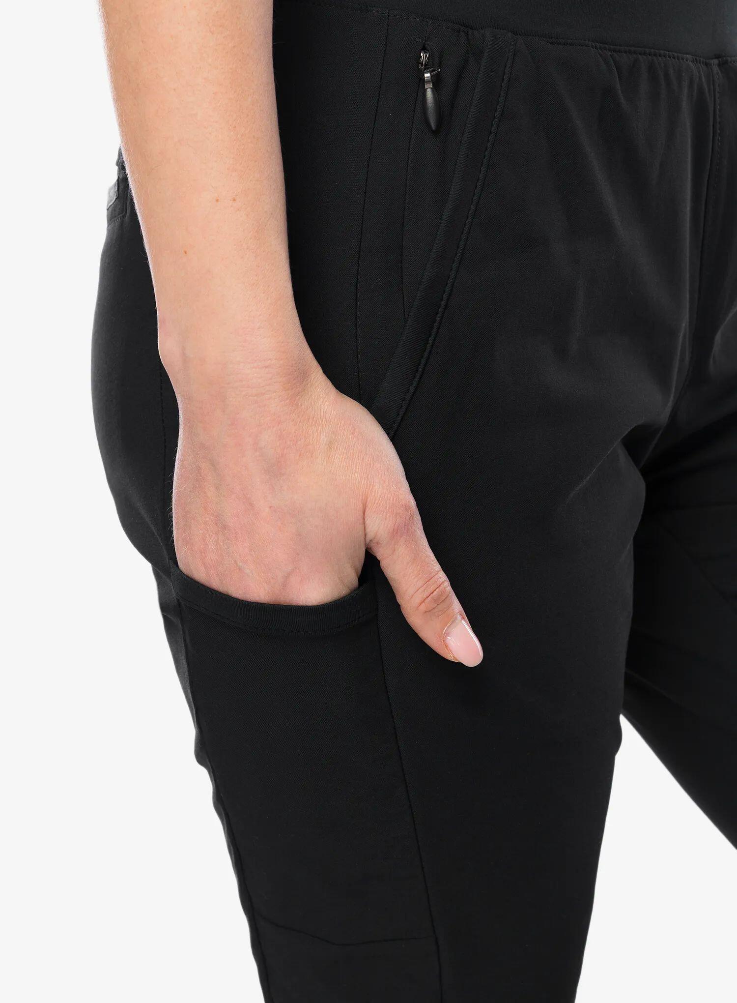 "Leslie" Hosen für , Wandern Damen Schwarz 6/7