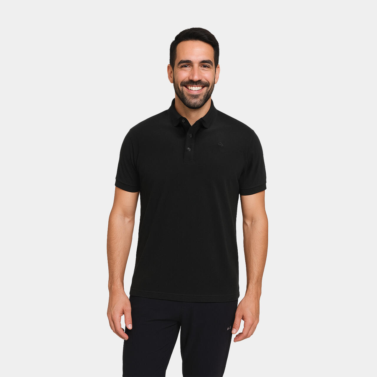 Alpinus - Polo De Randonnée Alpinus Sherali - Homme - Polo Manches Courtes - Noir - 44 L - Decathlon