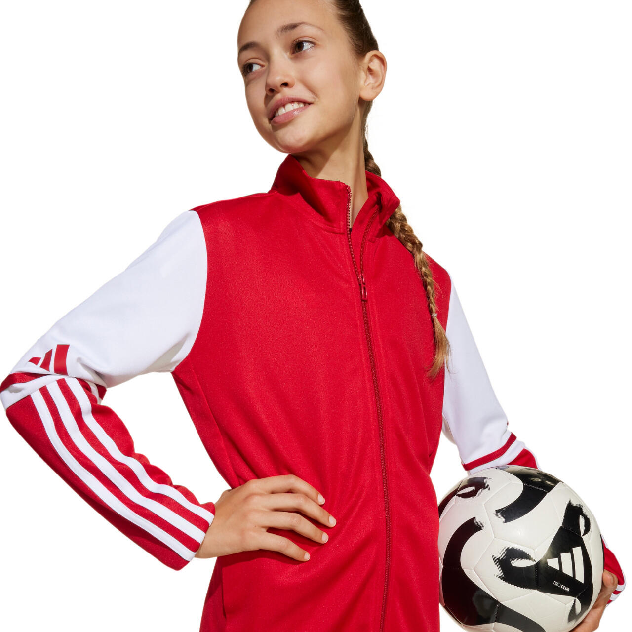 Veste d'entraînement Adidas Squadra 25 Junior rouge 5/6