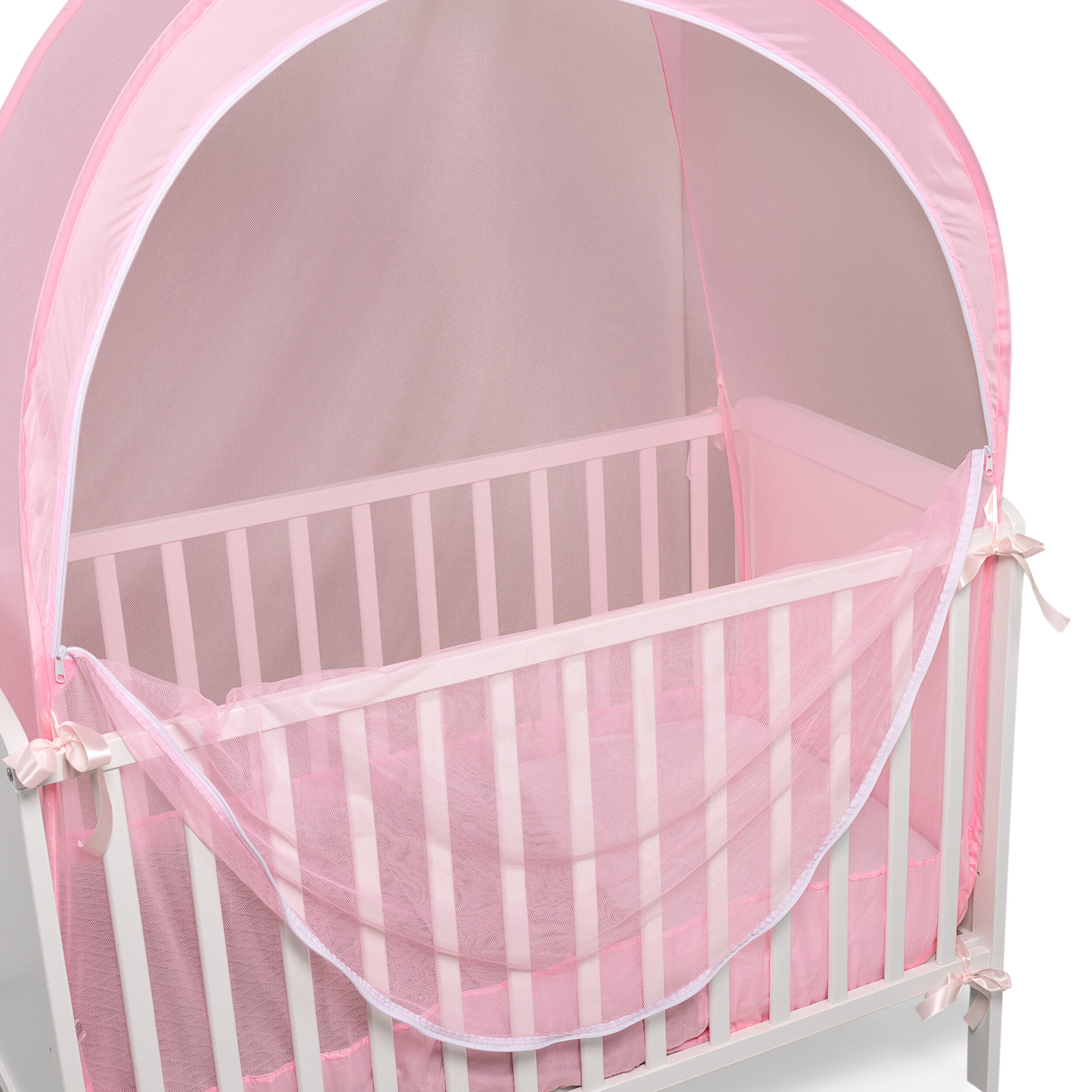 Deconet Moustiquaire pop-out pour berceau, 130x70cm, rose 6/7