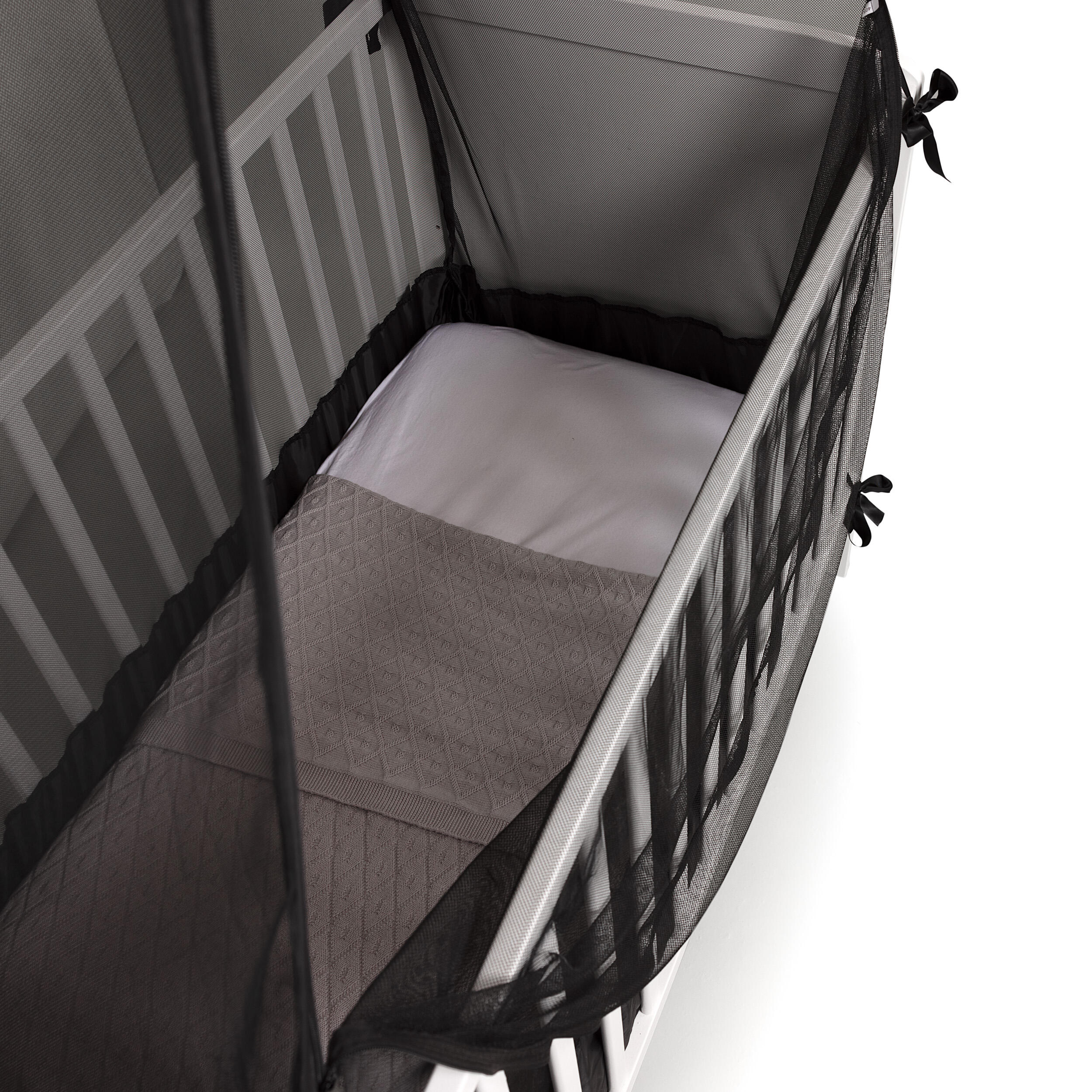 Deconet Tente moustiquaire Pop out pour berceau, 130x70cm, noir 7/7